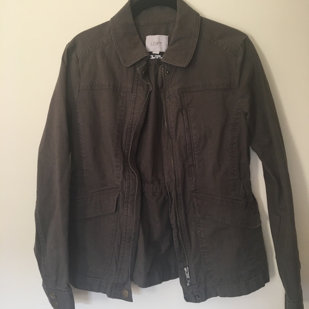 Loft Green Jacket Size Extra Small - image 3
